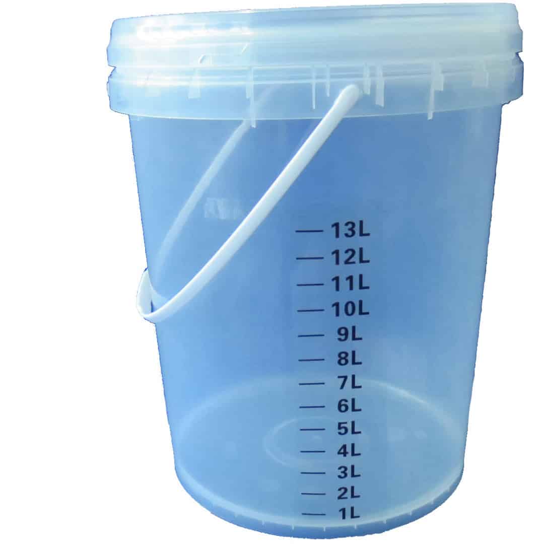 Bucket with Lid 19L Clear - Electaserv